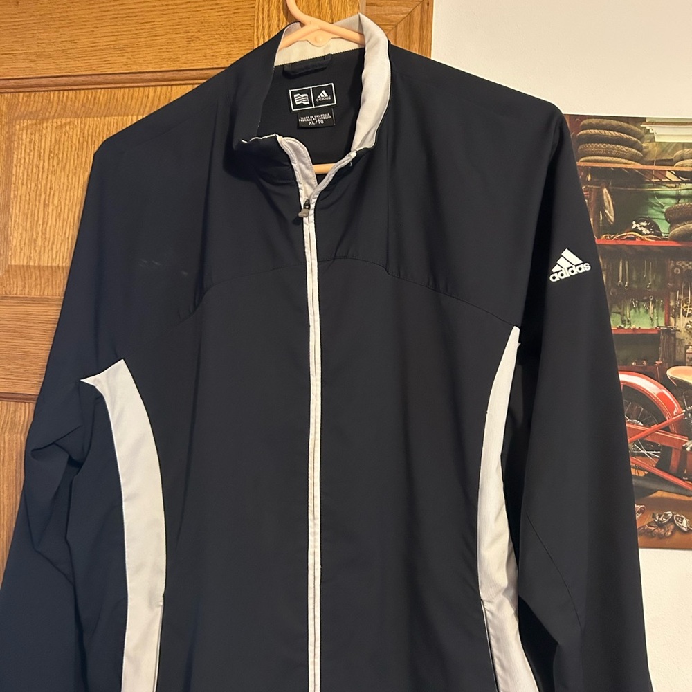 Adidas Navy and Gray Jacket